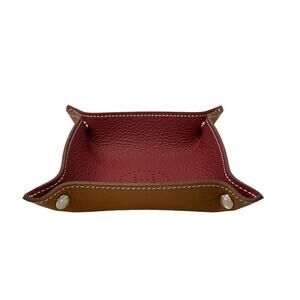 Hermès Vide Poches Accessory Case rouge ash Kraft